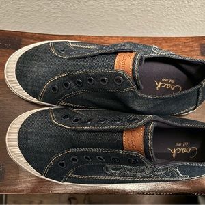 Never Worn. Denim Sneakers